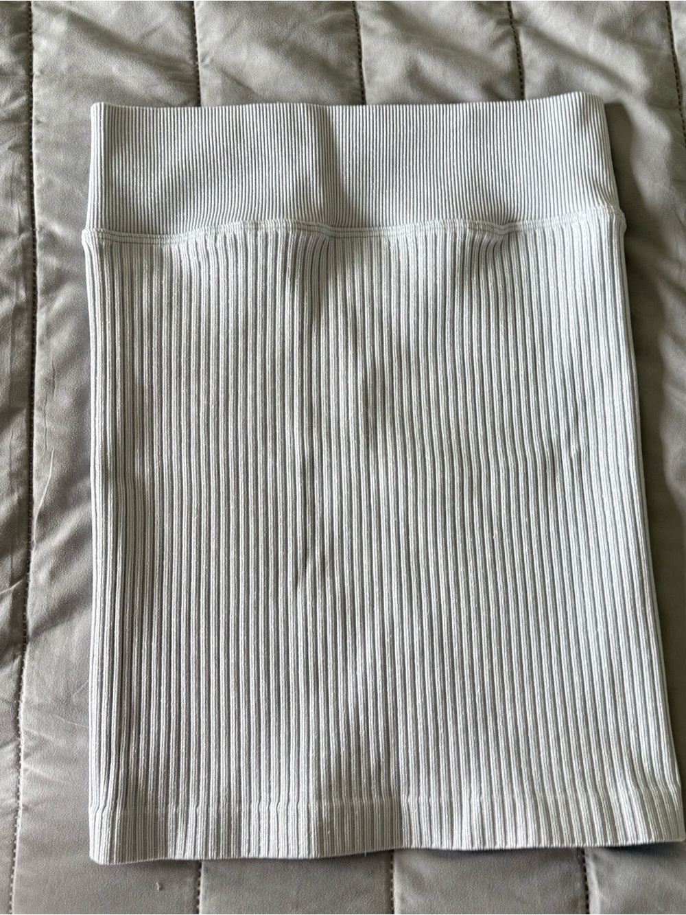 Victoria's Secret White Ribbed Pencil Skirt
